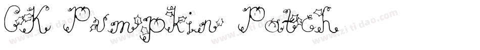 CK Pumpkin Patch字体转换